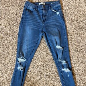 Dark Blue Pacsun Distressed Women’s Skinny Jeans